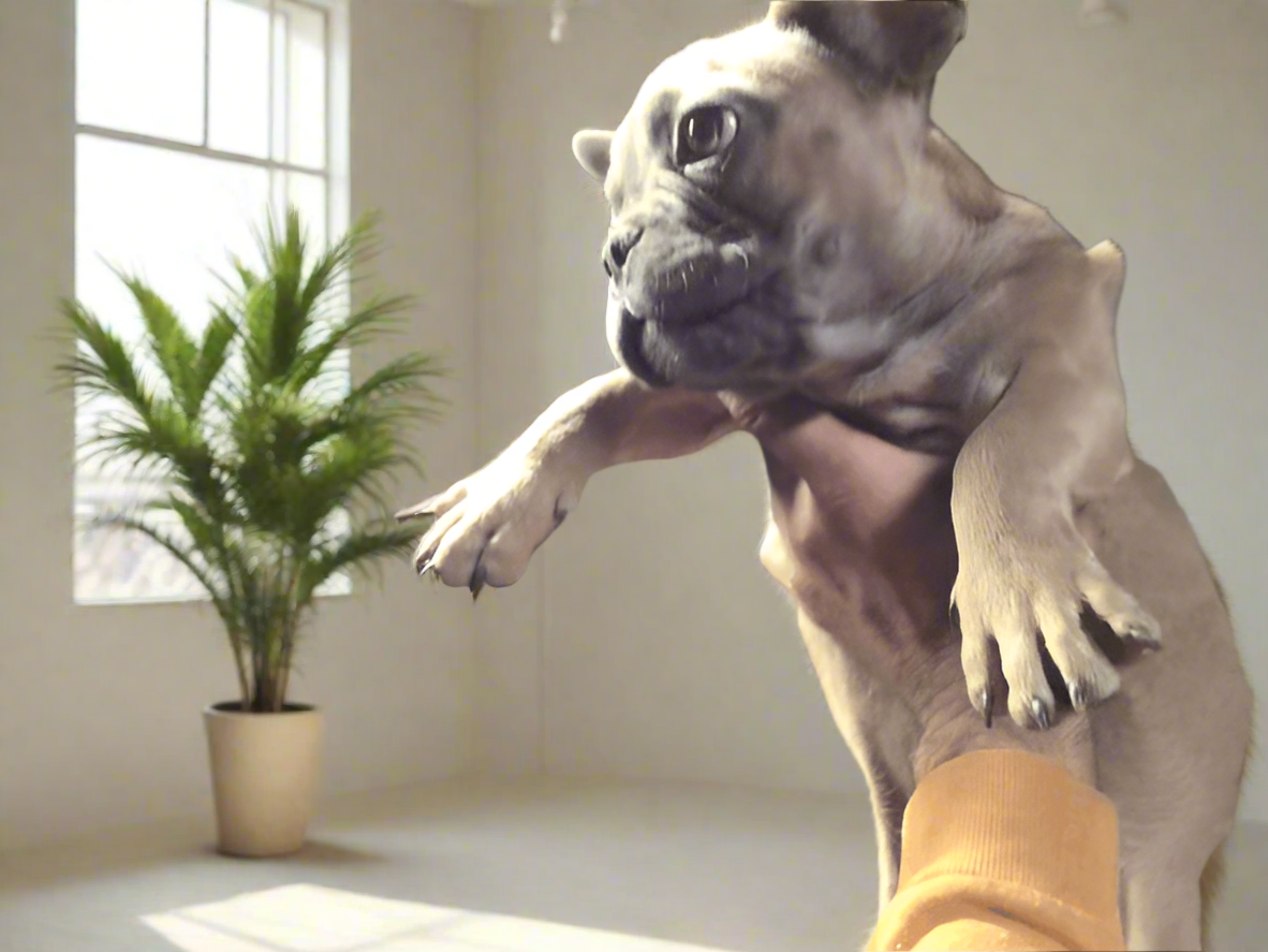Blue sable male French bulldog AKC.